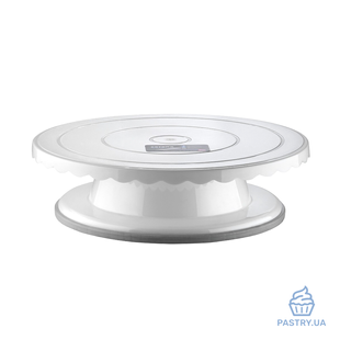 Rotating Cake Table &Oslash;33,5cm H7,4сm white (Bora Plastic)