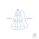 Crystal Tree KT151 plastic chocolate mould (Pavoni), 1 pair