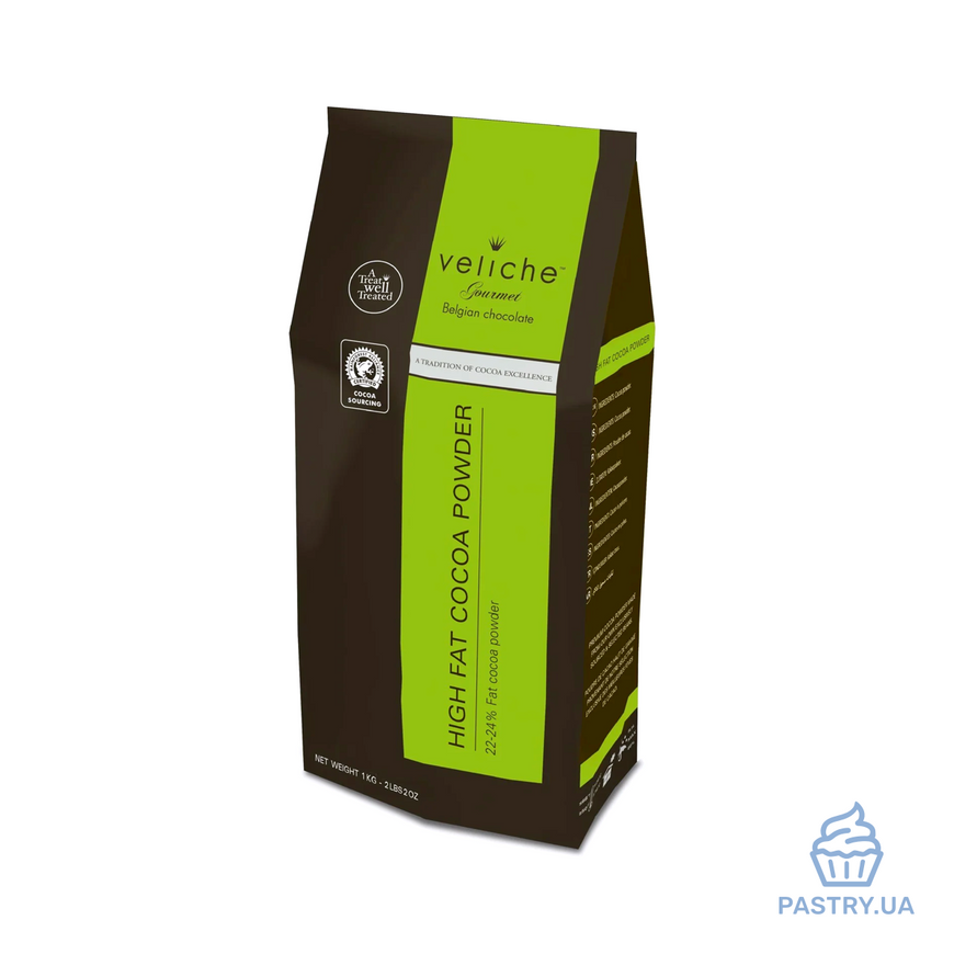 High Fat Cocoa Powder 22-24% alkalized (Veliche), 1kg