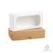 Box for Marshmallows & other desserts with window 200×100×50mm craft (Vals)