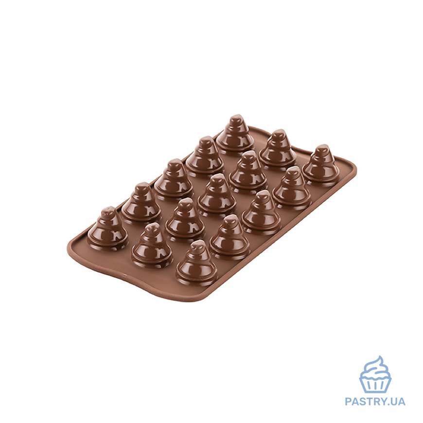 Форма Ялинки SCG054 для шоколадних цукерок силіконова (Silikomart)