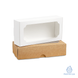 Box for Marshmallows & other desserts with window 200×100×50mm white (Vals)