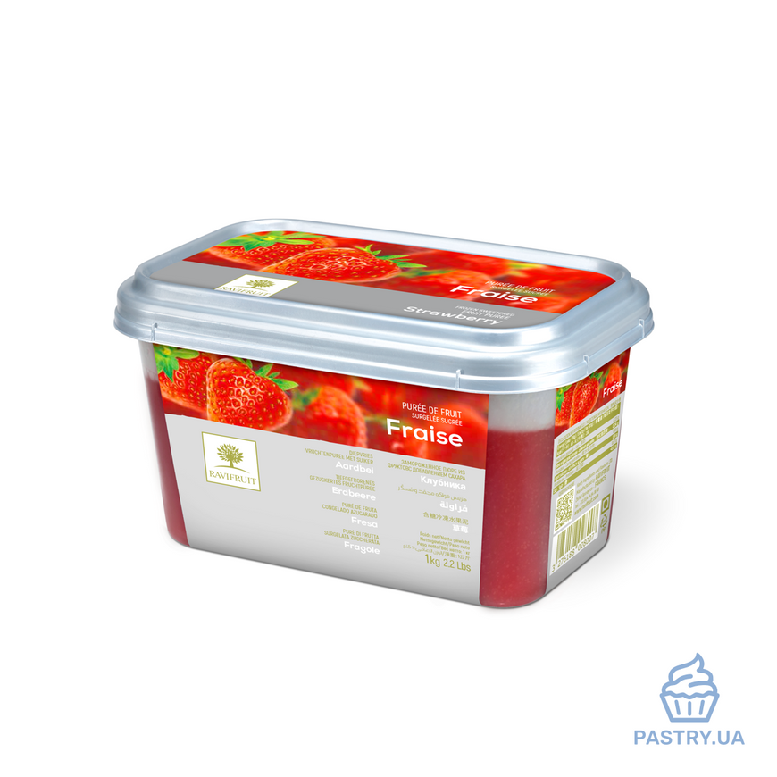 Strawberry frozen fruit puree (Ravifruit), 1kg