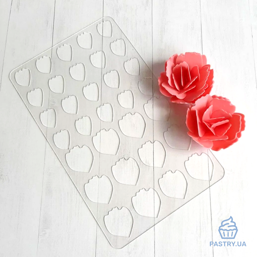 Stencils "Rose 1" for chocolate decor (LeVanille)