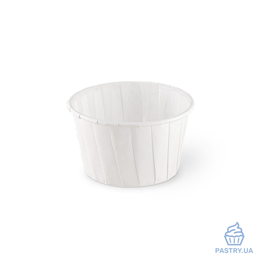 Paper Cups with a twisted side for Muffin Ø50mm white (Vals), 400pcs