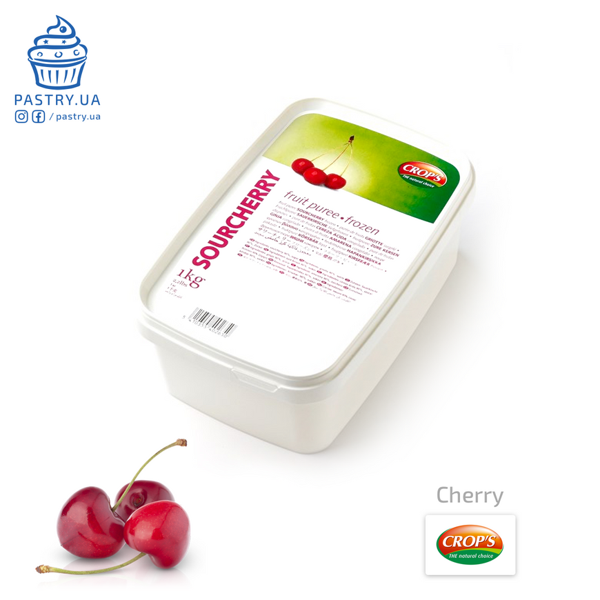 Sour Cherry frozen puree (Crop's), 150g