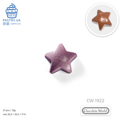 Faceted Star CW1922 polycarbonate mould (Chocolate World)