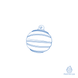 Christmas Ball Stripy &Oslash;6cm 20SF003 plastic mould for chocolate, 2pcs (Martellato)