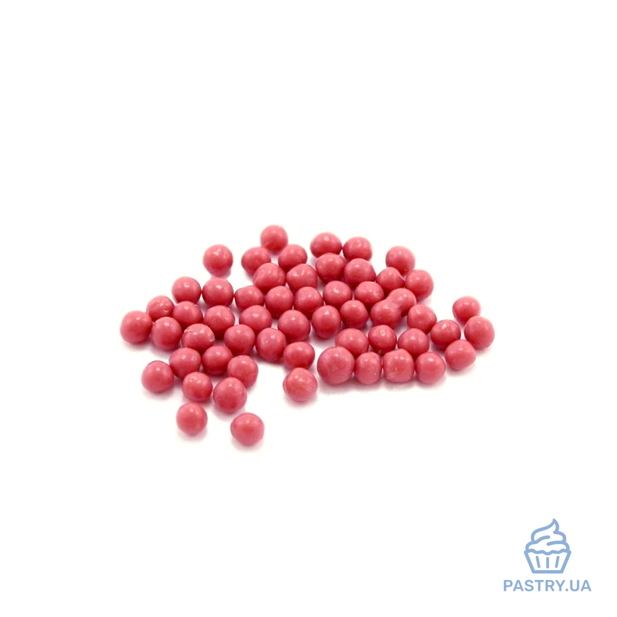 Драже для декору Crispearls™ Ruby з рожевого шоколаду (Callebaut), 800г