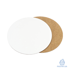 Round Cake Base Board Ø30cm HDF white (Slado)