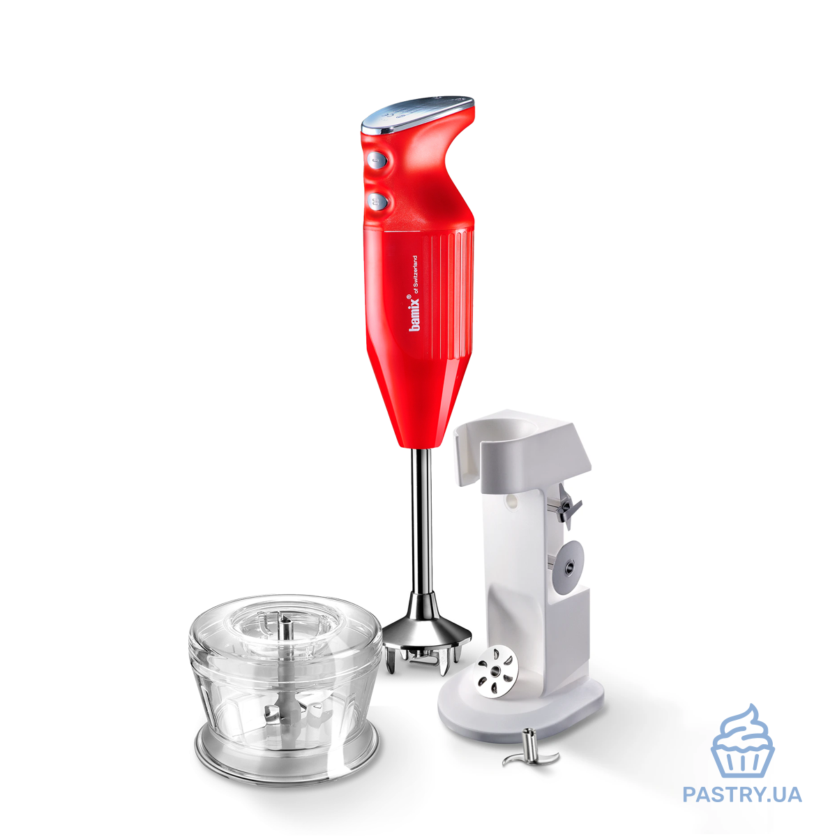 Hand Blender Bamix DeLuxe M200 red