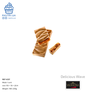 Форма "Смачна Хвиля" 4337 для плитки пластикова (Valrhona)