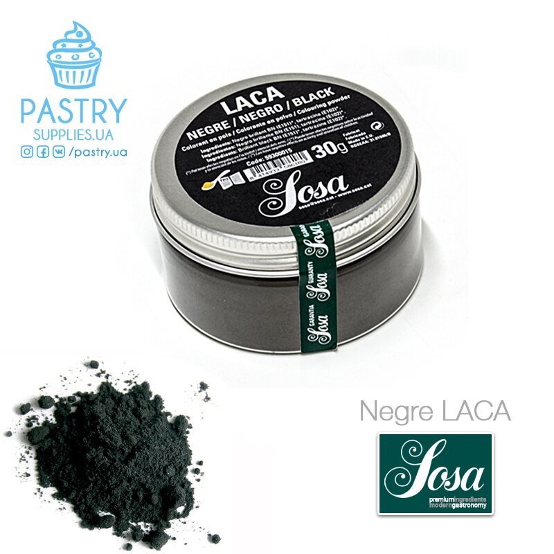 Black liposoluble colouring powder for chocolate (Sosa), 120g