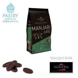 Шоколад Manjari 64% черный (Valrhona), 100г