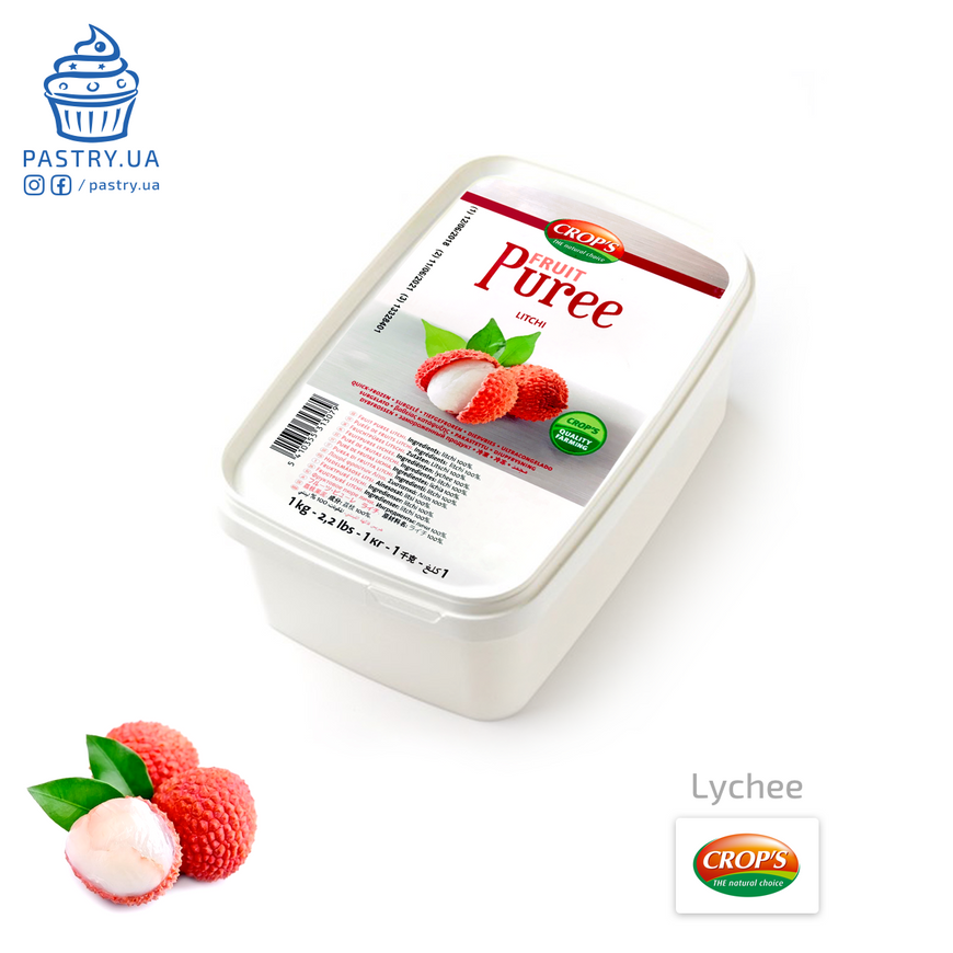 Litchi frozen puree (Crop's), 150g