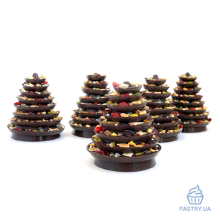 Форма "8 Колец для Конуса" 3546 для шоколадной ёлки пластиковая (Valrhona)