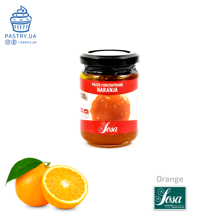 Orange concentrated paste (Sosa), 50g