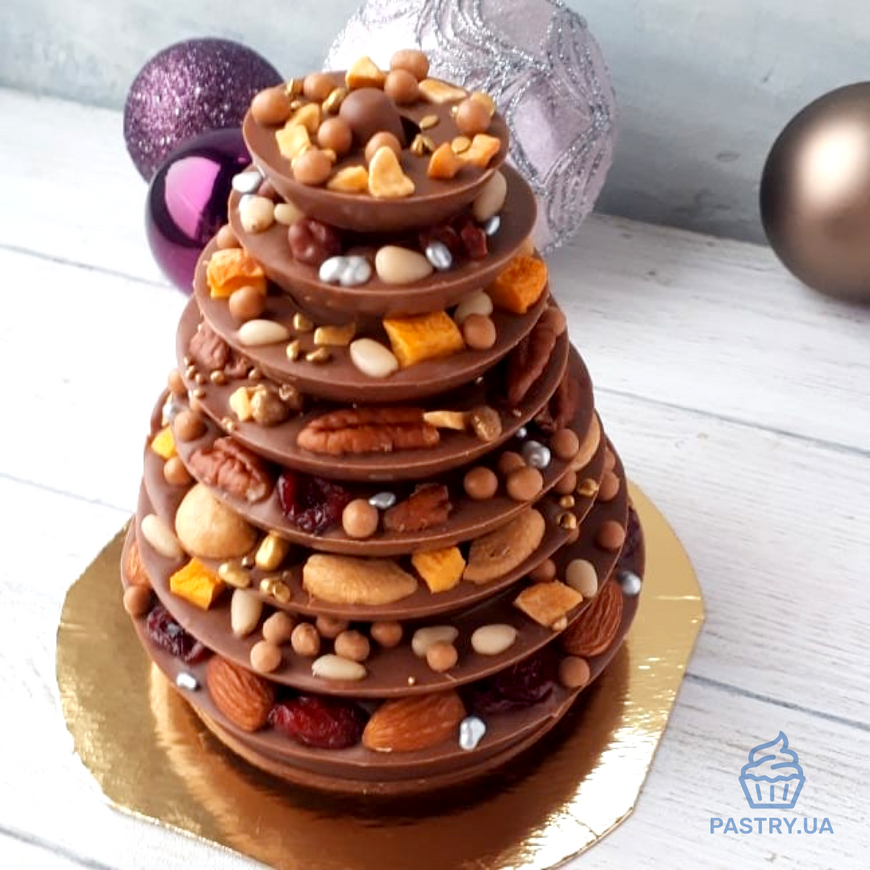 Форма "10 Колец для Конуса" 3922 для шоколадной ёлки пластиковая (Valrhona)