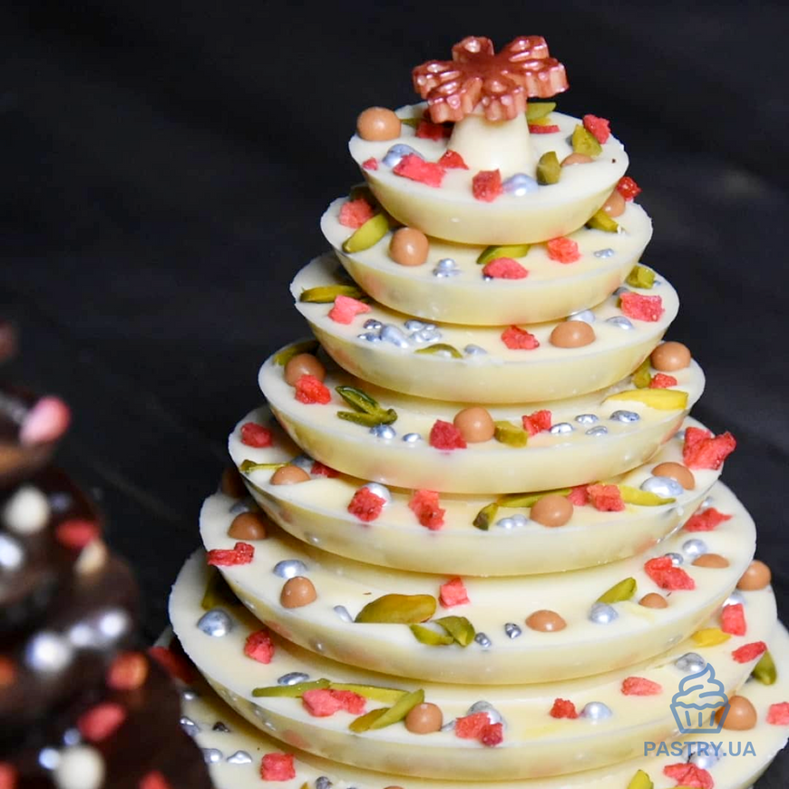 Форма "10 Колец для Конуса" 3922 для шоколадной ёлки пластиковая (Valrhona)