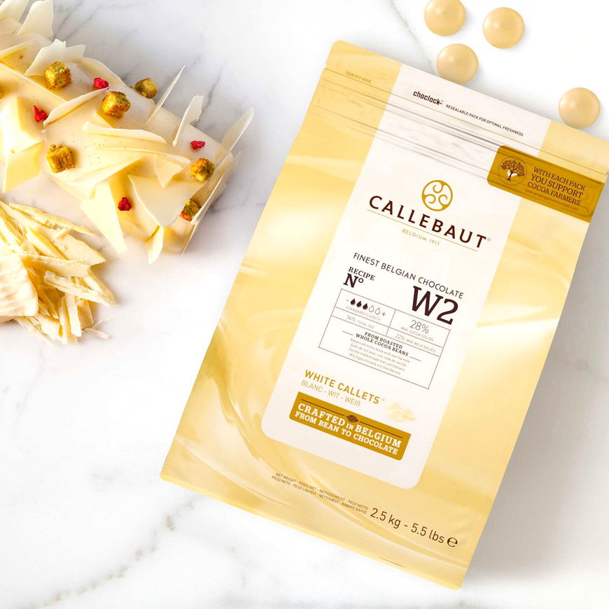 Шоколад N° W2 білий 28% (Callebaut), 2,5кг