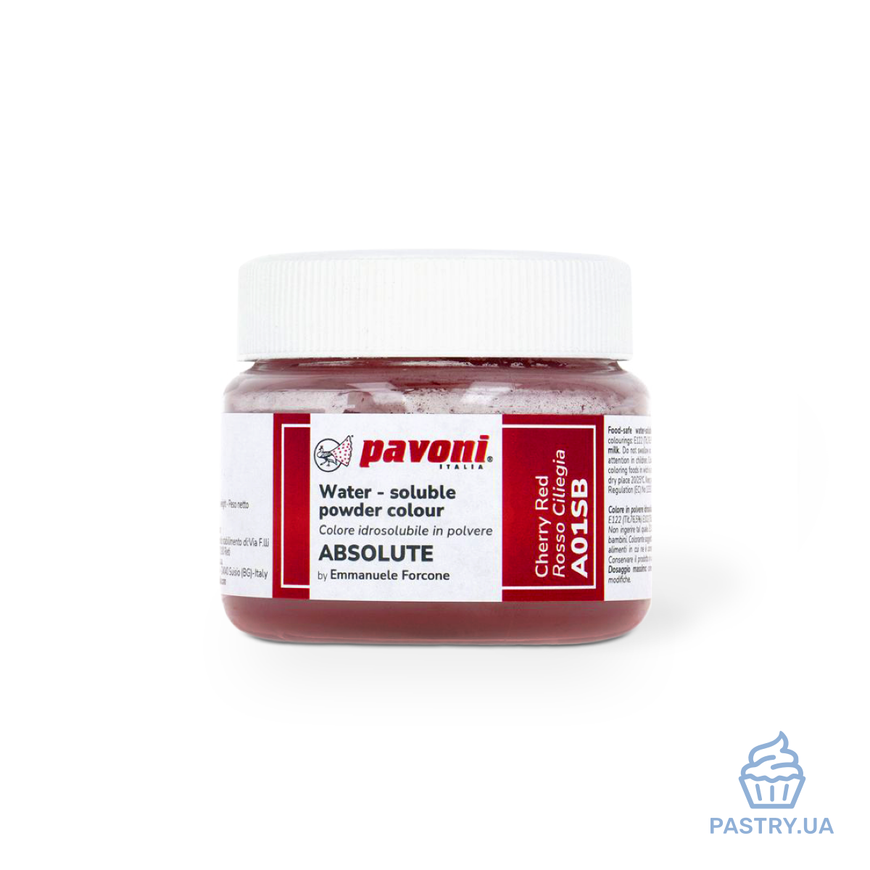 Red Cherry A01 water soluble colouring powder (Pavoni)