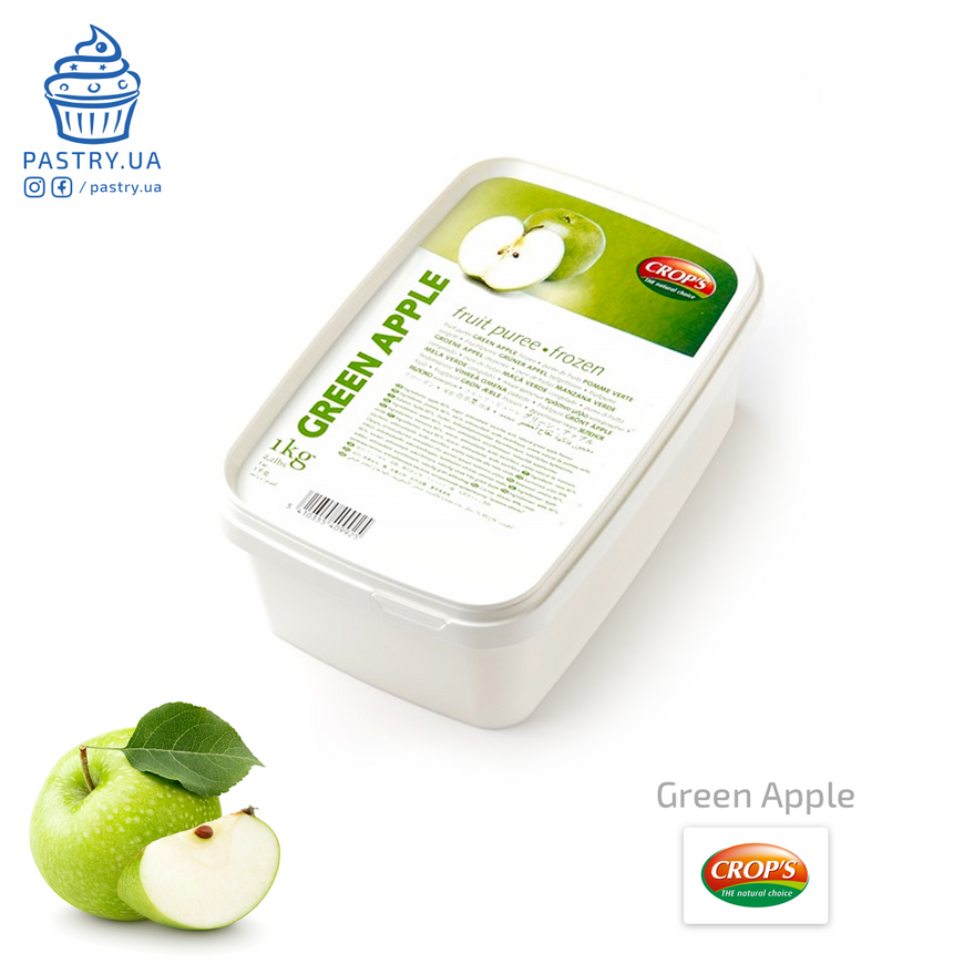 Пюре Зеленого Яблука заморожене (Crop's), 150г