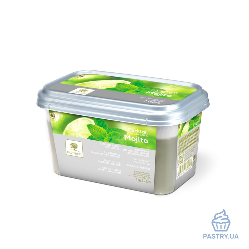 Mojito – Lime & Mint frozen fruit puree (Ravifruit), 1kg