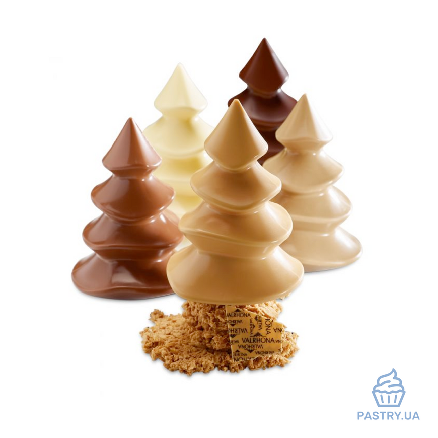 "Small Christmas Tree 7cm" 19821 plastic mould (Valrhona)