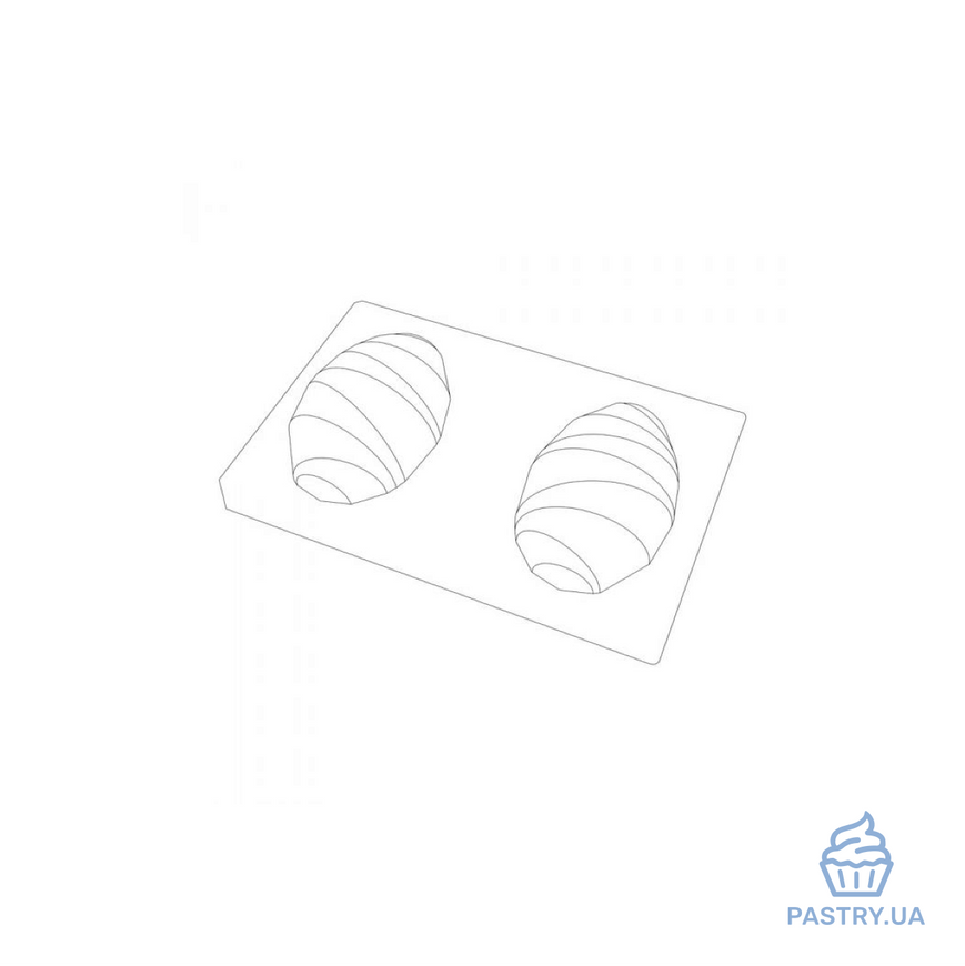 Origami egg 14cm 18950 chocolate plastic mould (Valrhona)