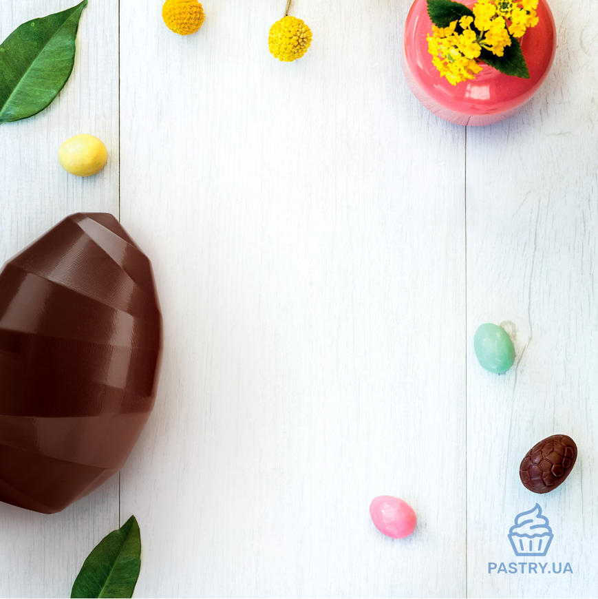 Origami egg 14cm 18950 chocolate plastic mould (Valrhona)