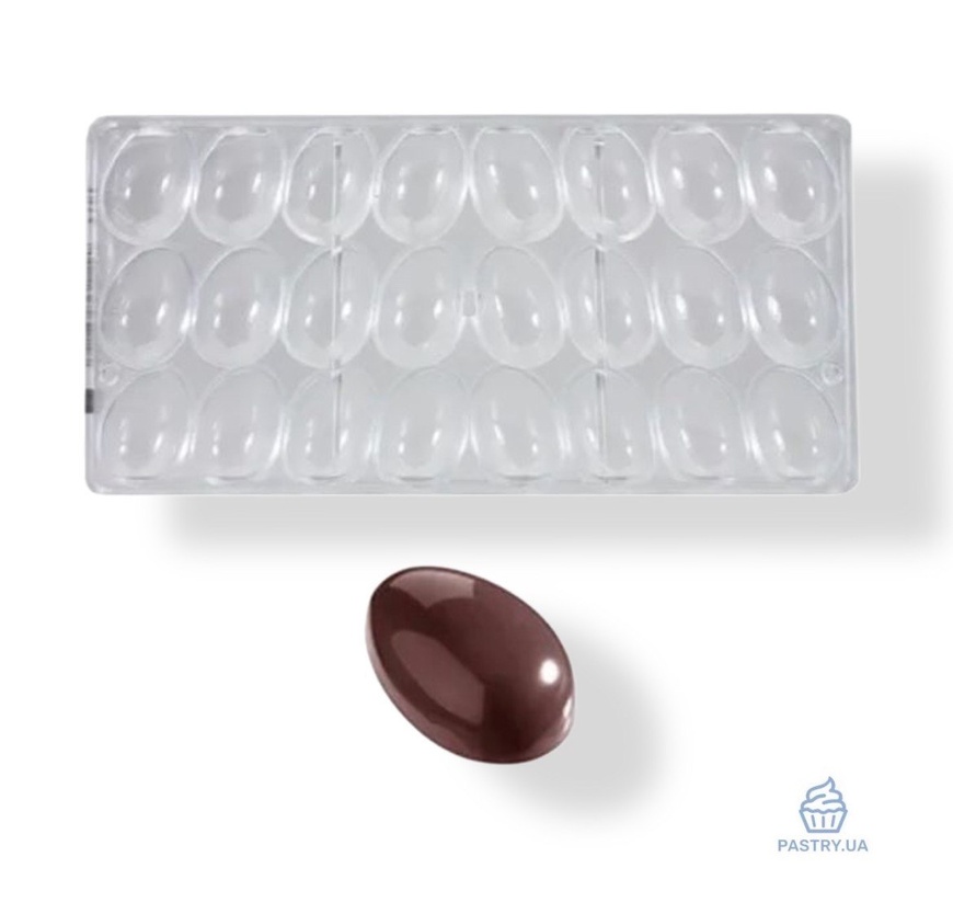 Форма Яйце H43мм CW1317 для цукерок полікарбонатна (Chocolate World)