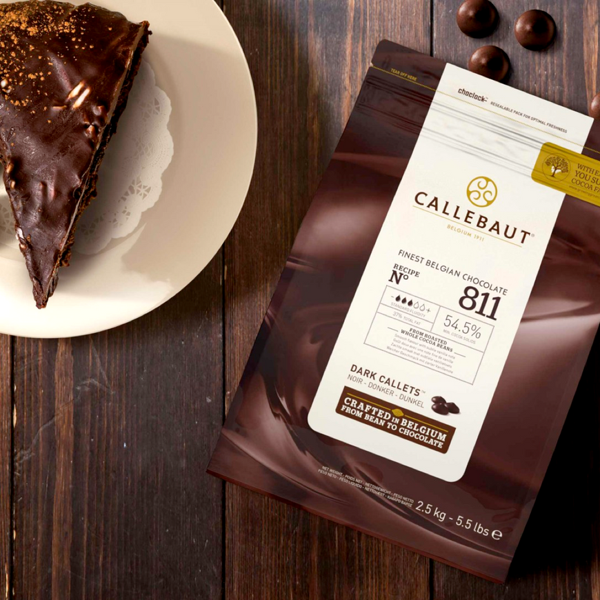 Шоколад № 811 чорний 54,5% (Callebaut), 1кг
