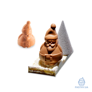Форма Санта Клаус малый 7см 12394 пластиковая (Valrhona)