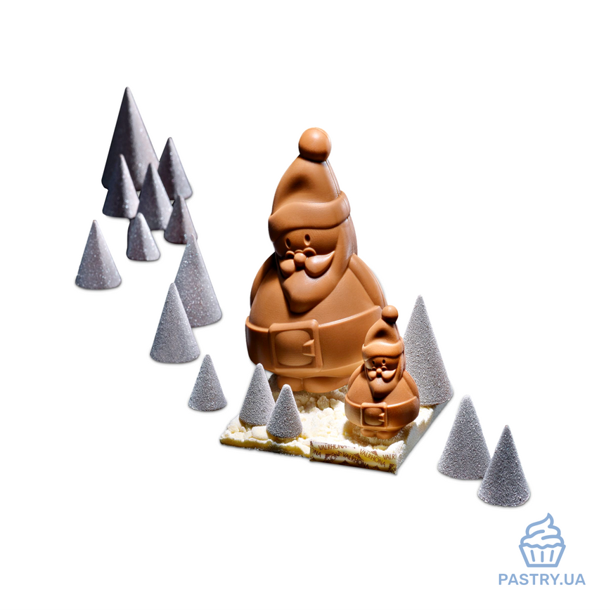 Small Santa Claus 7cm 12394 plastic mould (Valrhona)