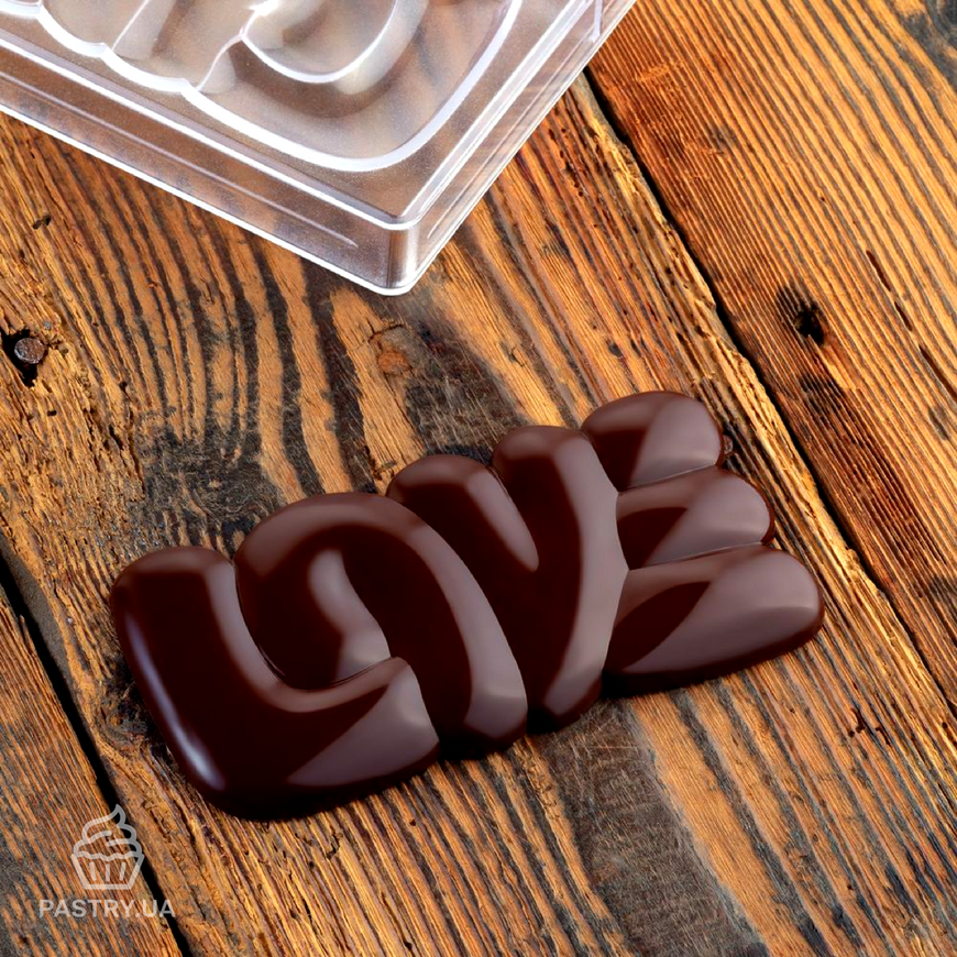 🍫 Форма Lovely PC5000 для шоколадних плиток полікарбонатна від Антоніо Башура (Pavoni)