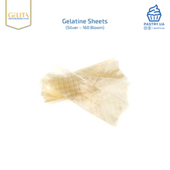 Gelatin in sheet Silver 160 Bloom (Gelita), 50g