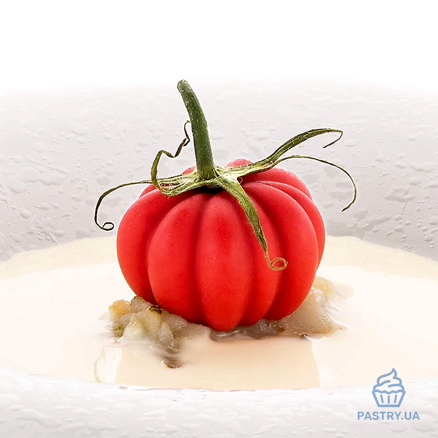 Pomodoro 24 Tomato/Pumpkin silicone mould Ø43mm for dessert by Andrea Valentinetti (Silikomart)