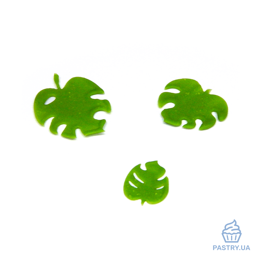 Flexible Stencils for chocolate decor "Monstera mini" (LeVanille)